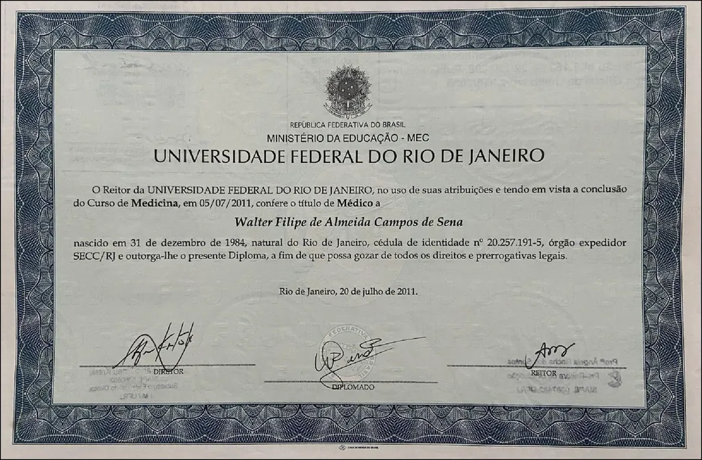 Visualização de diploma