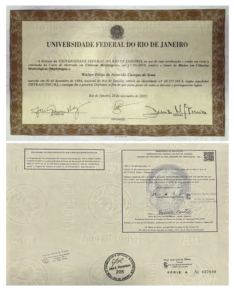 Visualização de certificado